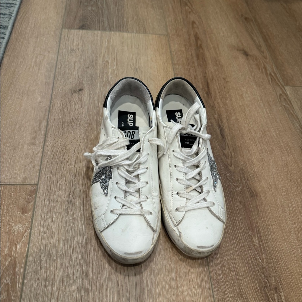 Golden Goose White and Silver Women's Shoes